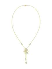 Wild Flower Yellow Gold Y Necklace