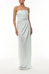 Satin Mist Column Gown