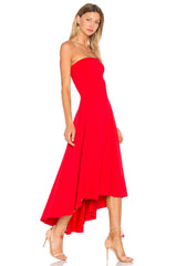 Strapless Hi Low Dress