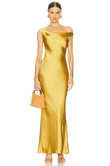 Maria Drop Shoulder Gown