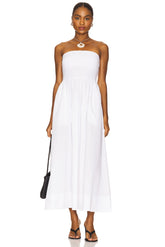 Cotton Resort Strapless Dress