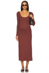 The Long Sleeve Rib Dress