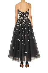 Daisy Embroidered Tulle Dress