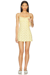 Full Bloom Mini Slip Dress