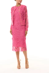 Hibiscus Lace Sheath Dress