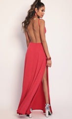 Sparkling Maxi Dress in Red