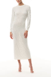 Long Sleeve Crystal Dress