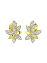Wild Flower Yellow Gold Earrings