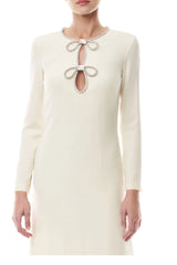 Ivory Crystal Bow Gown