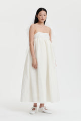 BETH | DRESS LINEN PLISS… WHITE BRIDAL