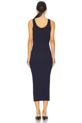 Stretch Silk Knit Maxi Tank Dress