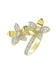 Wild Flower Yellow Gold Ring