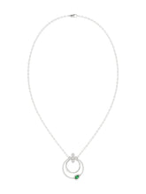 Floral White Gold Pendant Necklace