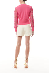 Lace Button Front Cardigan