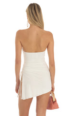 Strapless Dress in White