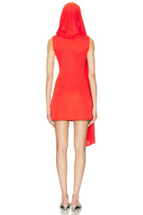 Cape Cowl Mini Dress