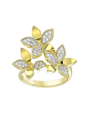 Wild Flower Yellow Gold Ring