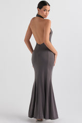 shadow halter gown