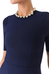 Pearl Knit Mini Dress