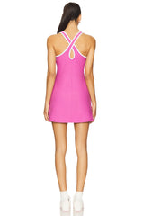 Spacedye Contrast Trim Active Dress