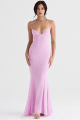 pink maxi dress