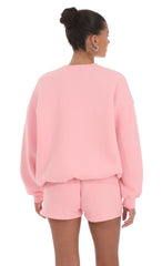 Fleece Jumper in Blush