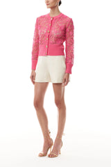 Lace Button Front Cardigan