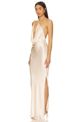 Johanna Cowl Neck Maxi Dress