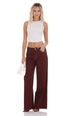 Open Back Twist Top in White