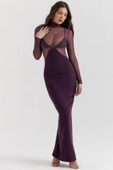 black grape maxi dress