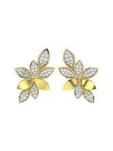 Wild Flower Yellow Gold Earrings