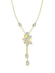 Wild Flower Yellow Gold Y Necklace