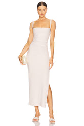 Leora Tuck Maxi Dress