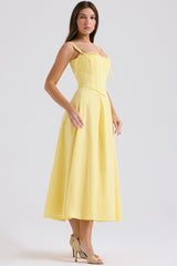 sunshine cotton midi sundress