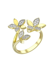 Wild Flower Yellow Gold Ring