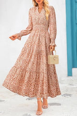 PRETTYGARDEN Women's Floral Maxi Dress 2025 Spring Long Sleeve V Neck Casual A Line Long Flowy Boho Party Dresses