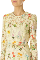 Limoncello Floral Lace Dress