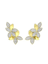 Wild Flower Yellow Gold Earrings