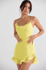 buttercup ruffle mini dress
