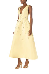 Limoncello Embroidered Cocktail Dress