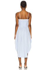 Poplin Cupped Midi Dress