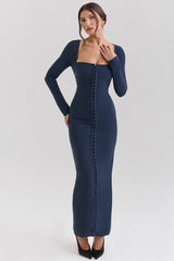midnight bodycon maxi dress