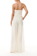 Silk White Strapless Bandeau