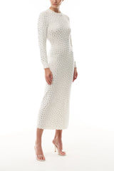 Long Sleeve Crystal Dress