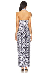 x REVOLVE Halter Turtle Side Slit Gown