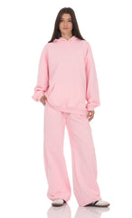 French Terry Sweatpants Pants in Pink