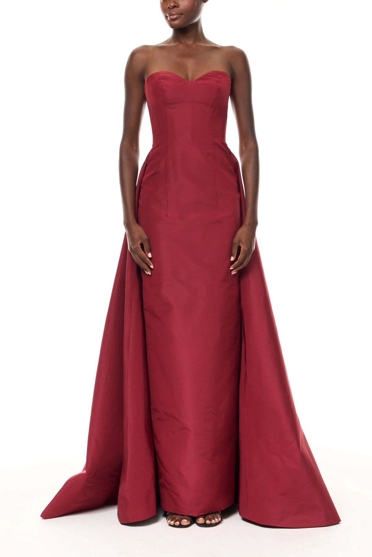 Strapless Column Gown With Train
