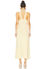 Ruched Strap Midi Dress