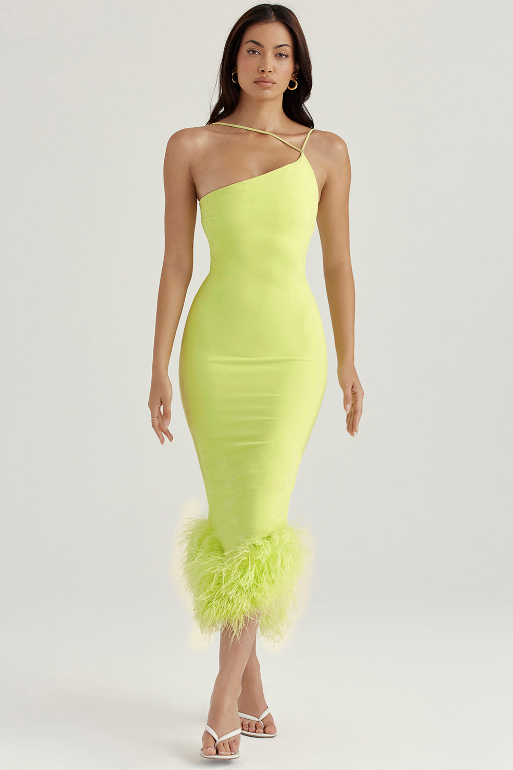 lime midi dress