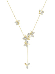 Wild Flower Yellow Gold Y Necklace